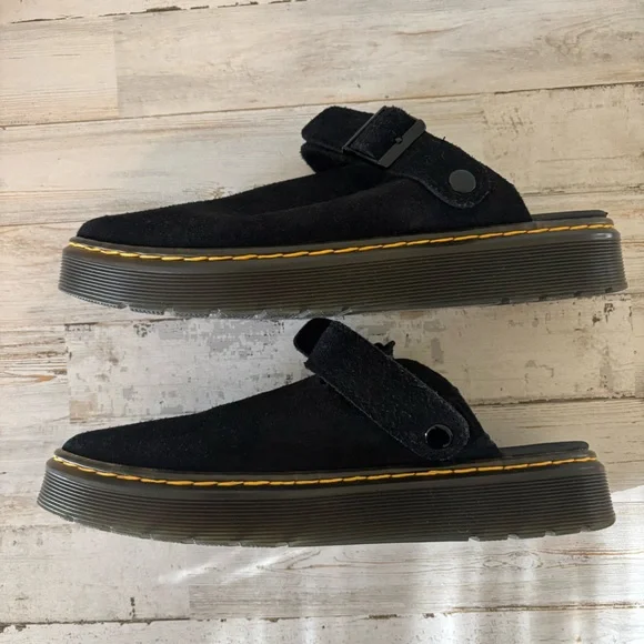 Dr. Martens Black Suede Mules - Picture 4 of 10